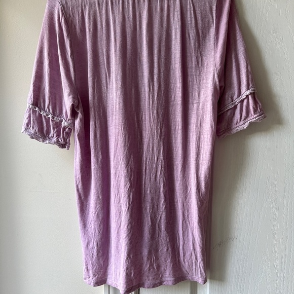 Meadow Rue By Anthropology Linen Blend Shirt. Sz Small Lavender. - Picture 5 of 5